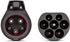 EBG — Type 2 til type 1 ladekabel — Spiralkabel — 32A/1-fase — 7,4 kW - Type 2 og type 1 støpsel